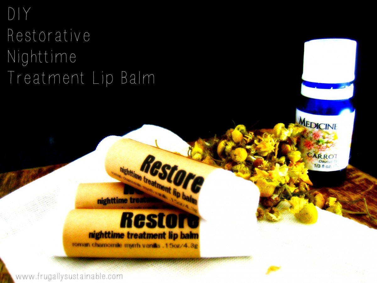 DIY Restorative Lip Balm Treatment