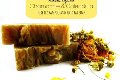 California Sunshine Herbal Shampoo & Body Bar Soap :: Heal the Scalp and Calm Inflamed, Sensitive Skin