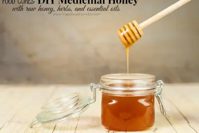 Food Cures: DIY Medicinal Honey {with raw honey, herbs, and essential oils}